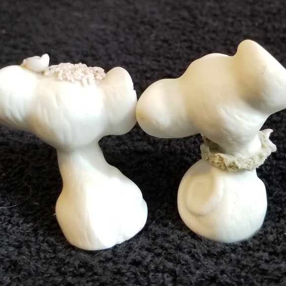 Miniature Mouse Couple Set Porcelain HandPainted - Picture 4 of 5